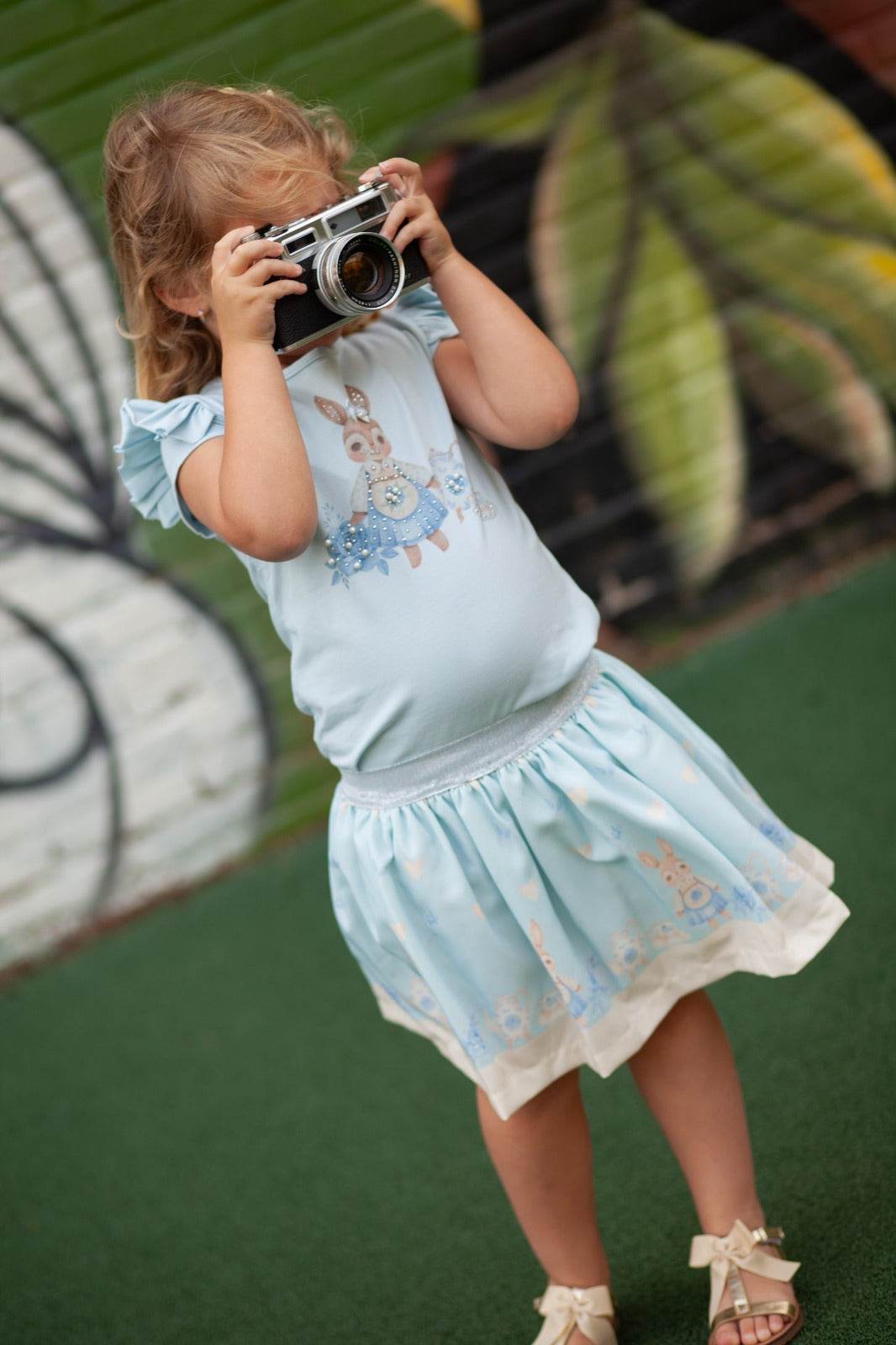 Setje blauw konijntje