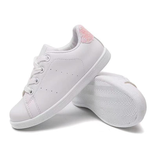 Sneaker wit (met roze achterkant)
