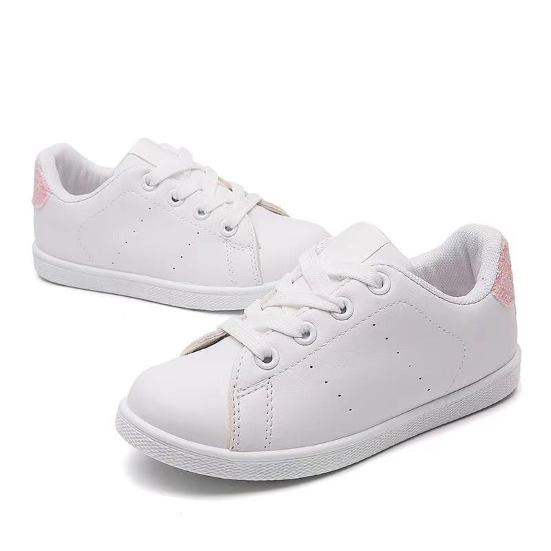 Sneaker wit (met roze achterkant)