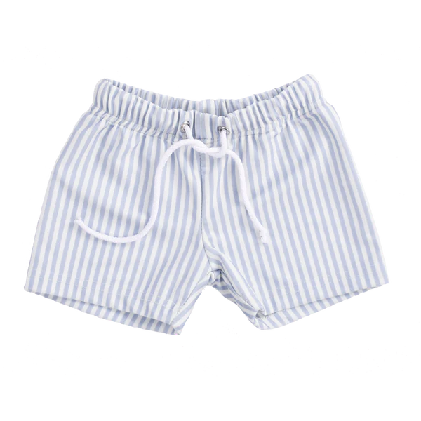 Zwemshort Blauw/wit gestreept